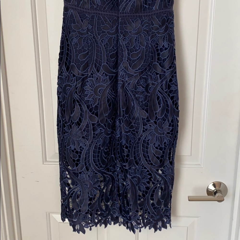 Blue Lace Dress - Picture 7 of 10
